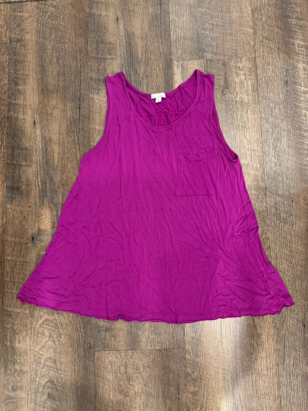 Gap Dark Pink Magenta Knit Swing Tank Top - Women's Size Medium